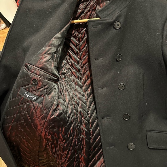 Versace wool coat (Size 34, fits like a Small to Medium) - Picture 8 of 13